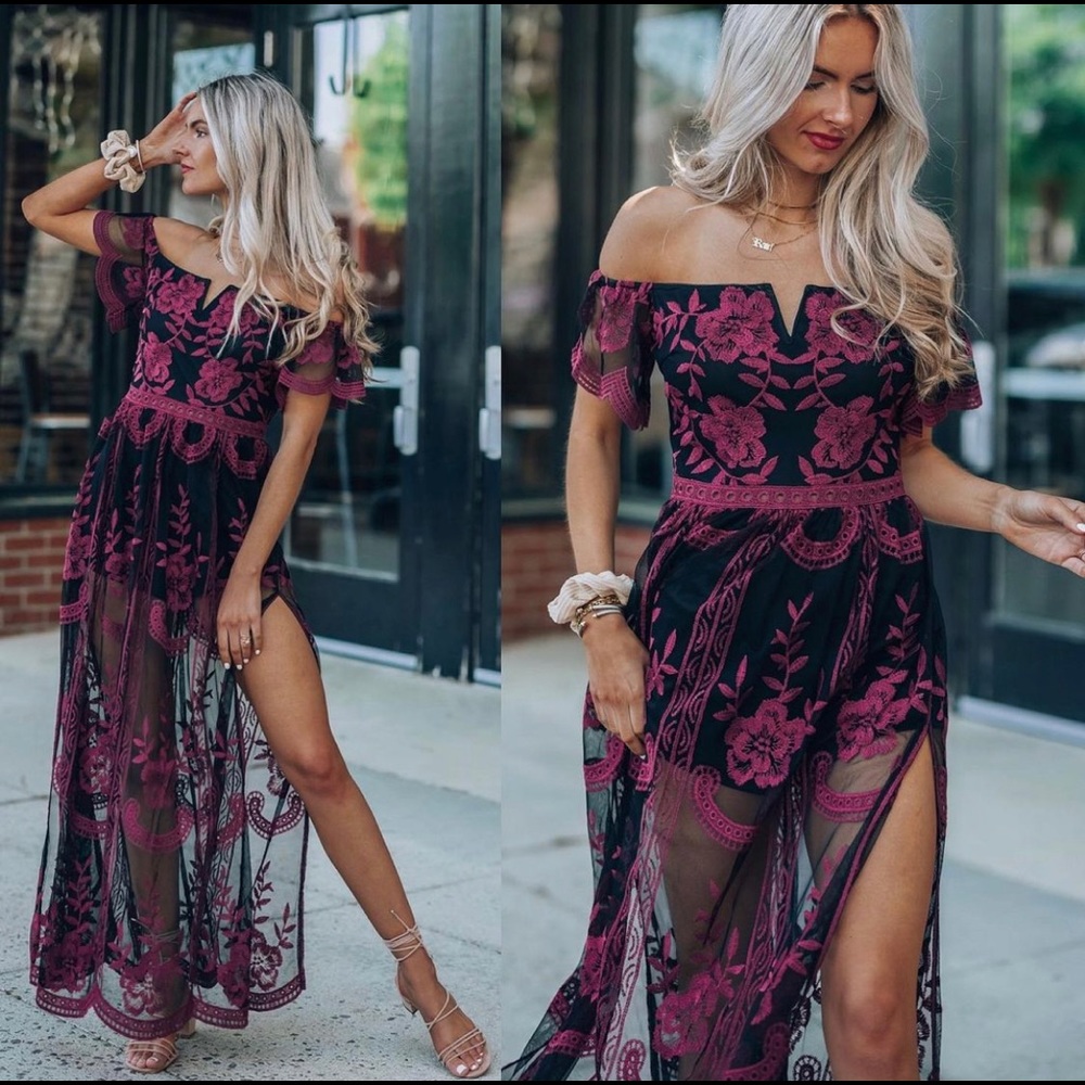 Lace Romper Maxi